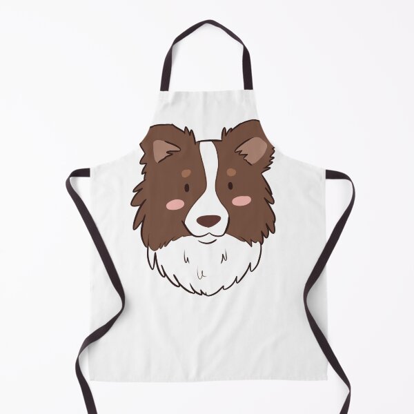 Item preview, Cute cartoon Red border collie face designed and sold by Yaragold.