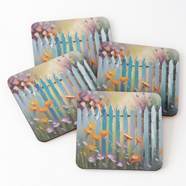 Item preview, Picket Fence and Flowers designed and sold by kultomatic.