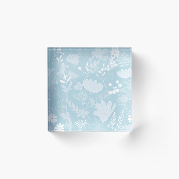 Item preview, Pastel Blue Floral Pattern designed and sold by Kaype.