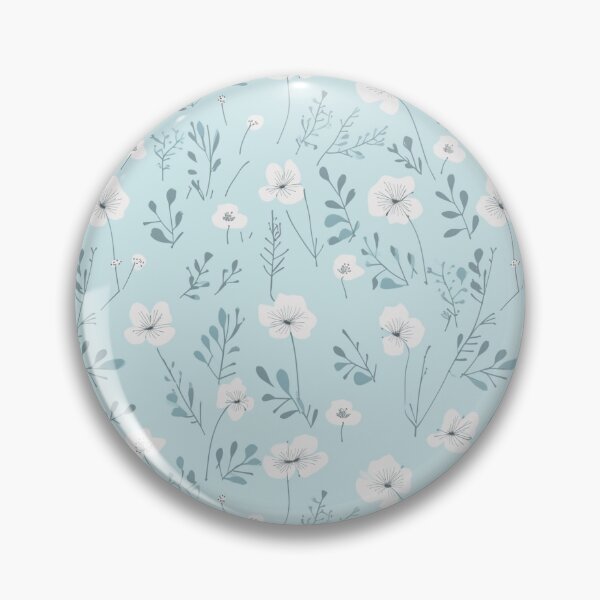 Item preview, Patrón floral azul pastel designed and sold by Kaype.