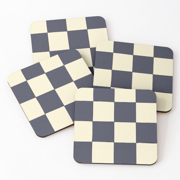 Item preview, Dark Blue Marine and White Checkered Pattern designed and sold by SamJanner.