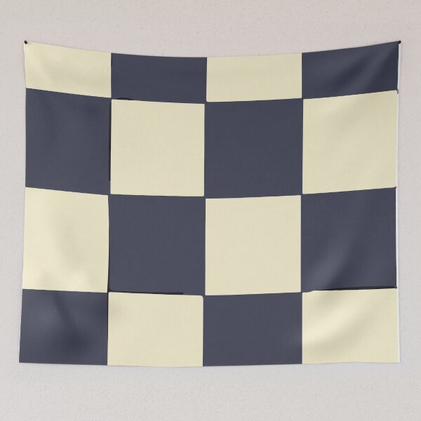 Item preview, Dark Blue Marine and White Checkered Pattern designed and sold by SamJanner.