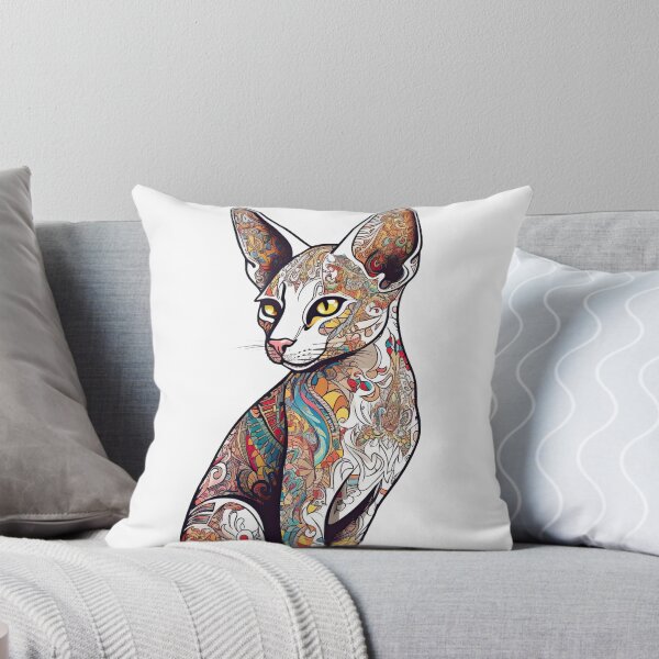 Item preview, Design for Your Oriental Shorthair Cat- Sleek Vector Art, Pet-friendly designed and sold by DooodleGod.