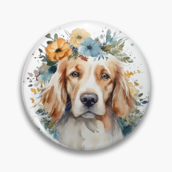Item preview, Flower dogs watercolor 11 designed and sold by jessagirl.