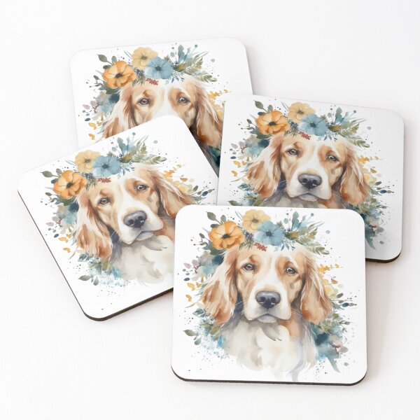 Item preview, Flower dogs watercolor 11 designed and sold by jessagirl.