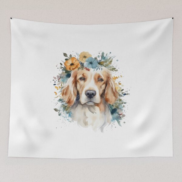 Item preview, Flower dogs watercolor 11 designed and sold by jessagirl.