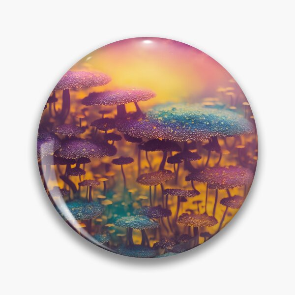 Item preview, Magic Mushrooms Glowing at Night designed and sold by SoccaTamam.