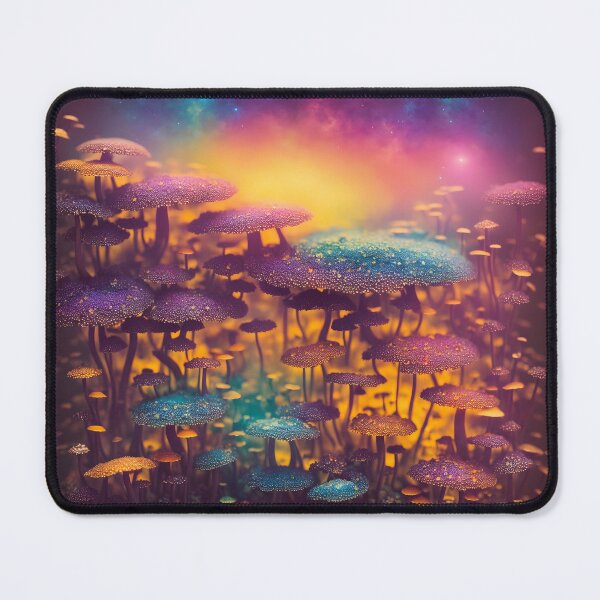 Item preview, Magic Mushrooms Glowing at Night designed and sold by SoccaTamam.