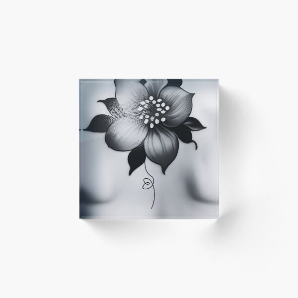 Item preview, Floral Tattoo - Feminine Beauty and Nature Unite designed and sold by VoiceOfTheHeart.