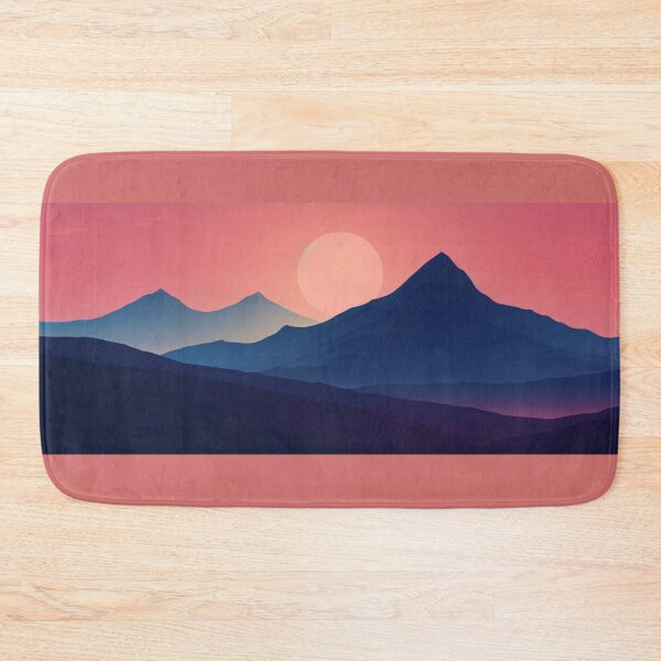 Item preview, Sunset over a mountain designed and sold by Lynnchabot.