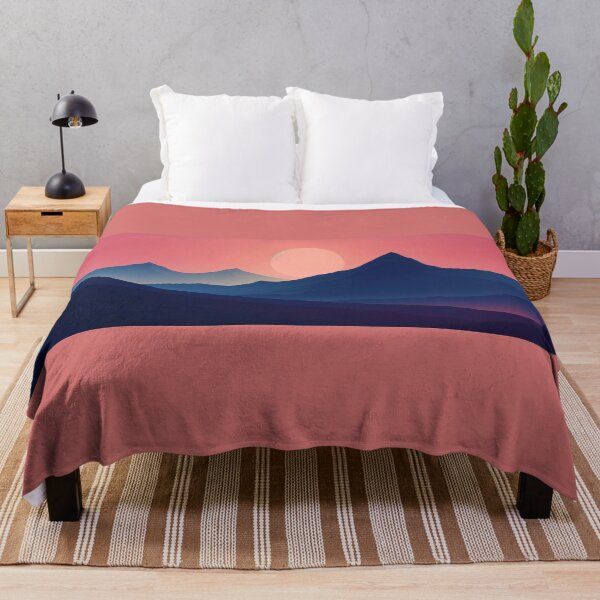 Item preview, Sunset over a mountain designed and sold by Lynnchabot.