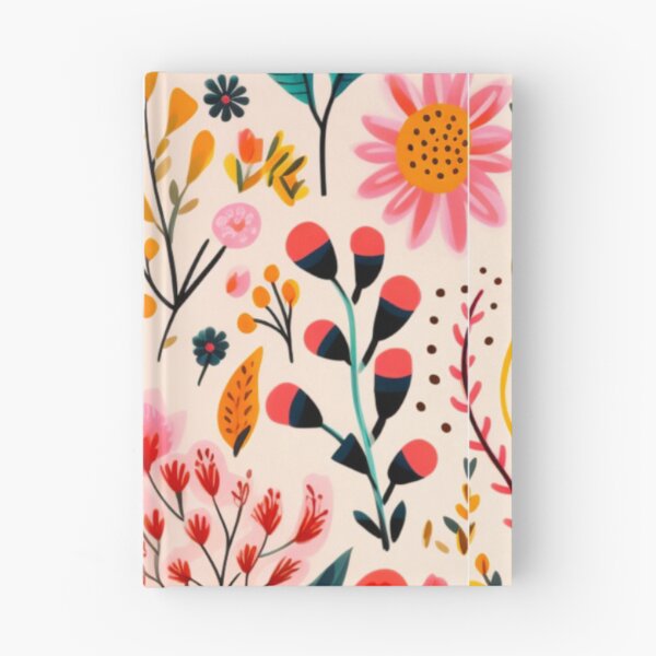 Item preview, Folkart Flower Collage Painting Print Background designed and sold by PaperieJennifer.