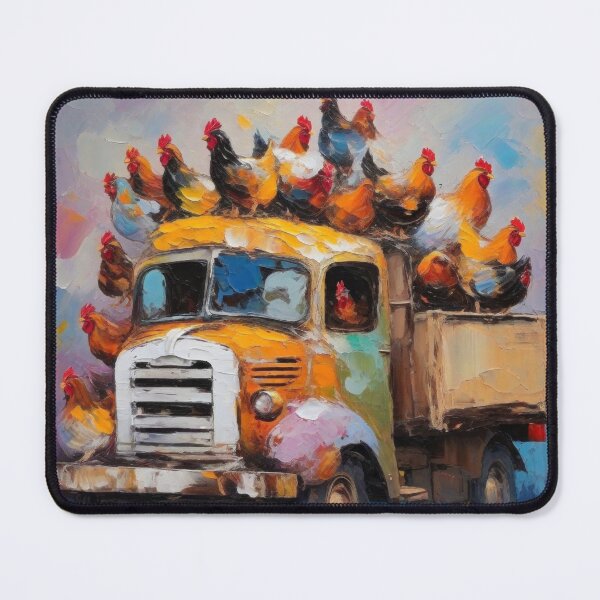 Item preview, Chickens on a Truck designed and sold by kultomatic.
