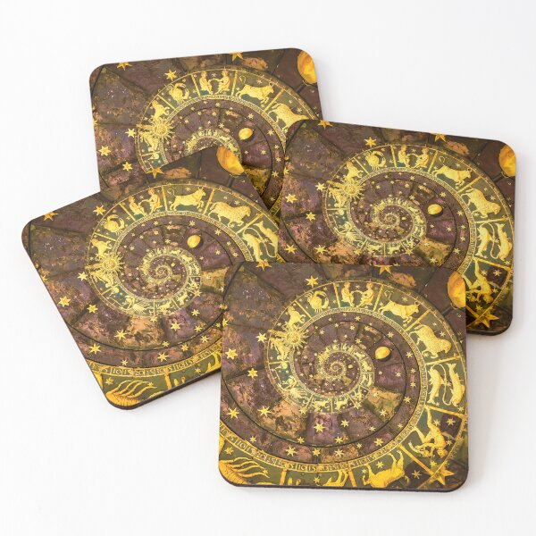 Item preview, Astrological background. Vintage illustration art, grunge design. Concept of destiny, fortune, esoteric, magic, mysterious designed and sold by Paolo Modena Photography    -   Fine Italian Art.