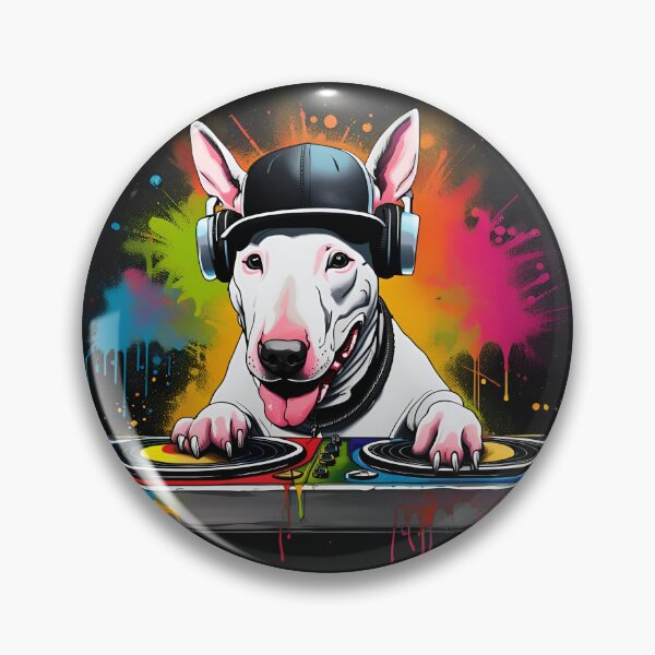 Item preview, English Bull Terrier DJ designed and sold by Ameiva-Apparel.