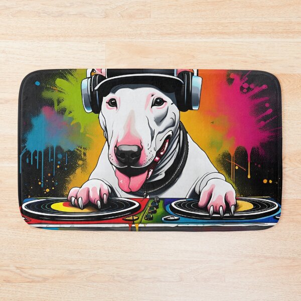 Item preview, English Bull Terrier DJ designed and sold by Ameiva-Apparel.