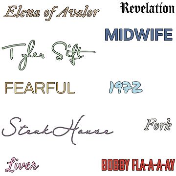 Taylor Swift Funny Album Titles Sticker Pack Sticker for Sale by  MagicalMedic