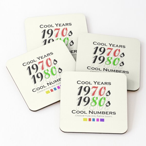 Item preview, Cool years, Cool numbers 1970s & 1980s v2 designed and sold by Sweet Bee's.