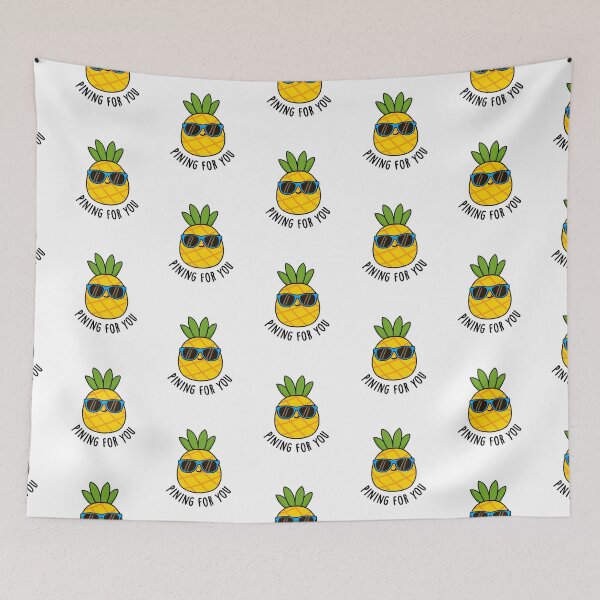 Item preview, Pining For You Funny Pineapple Puns  designed and sold by punnybone.