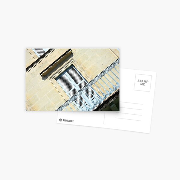 www.lizgarnett.com ... Blue Shutters, Perigueux, Dordogne, France Postcard