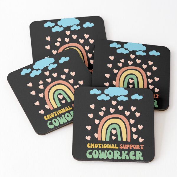 Item preview, emotional support coworker: rain of hearts, Besties designed and sold by Wildora Studio.