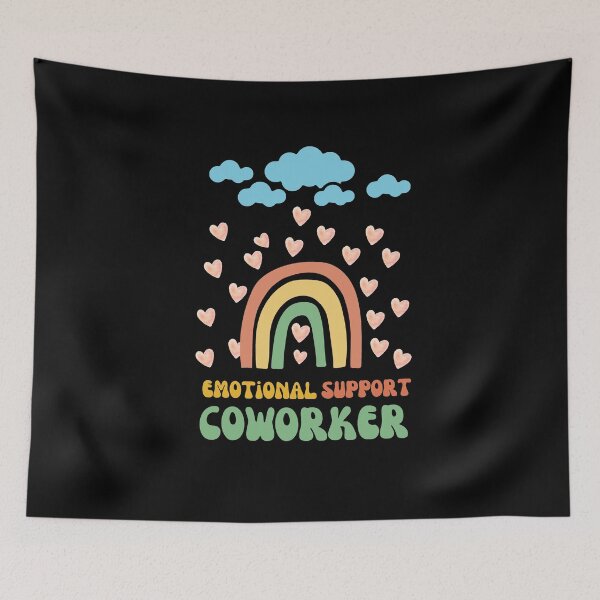 Item preview, emotional support coworker: rain of hearts, Besties designed and sold by DesingScan.