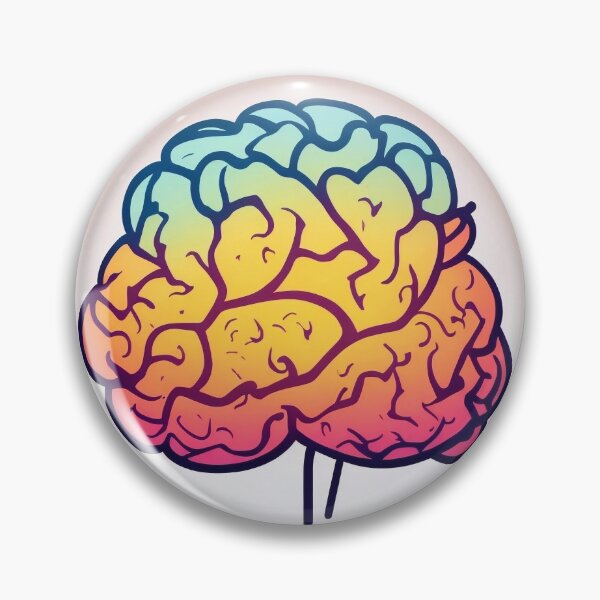 Item preview, Colorful brain designed and sold by M-Y-A-R-T-.