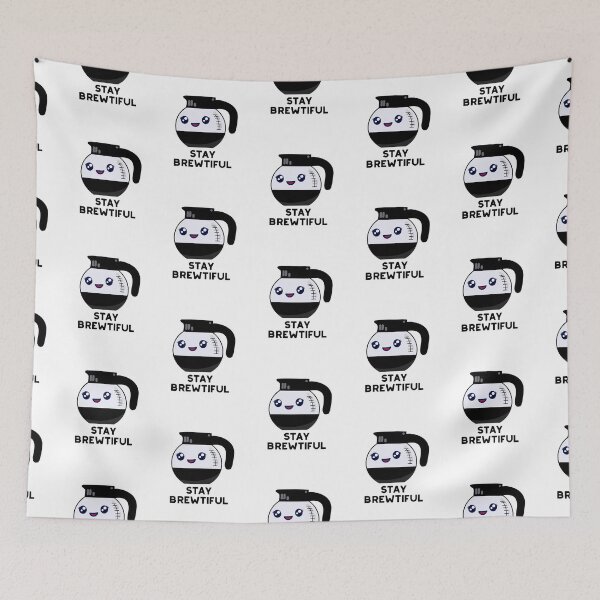 Item preview, Stay Brewtiful Funny Coffee Puns  designed and sold by punnybone.