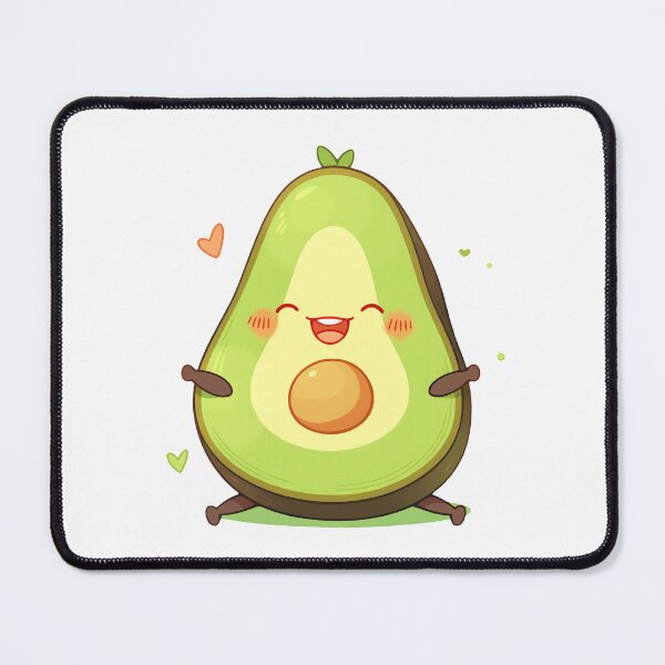 Item preview, Cute Kawaii Simple Avocado Smile Avacado designed and sold by CozyKawaiiArt.