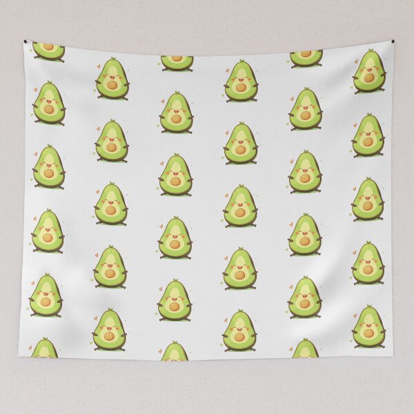 Item preview, Cute Kawaii Simple Avocado Smile Avacado designed and sold by CozyKawaiiArt.