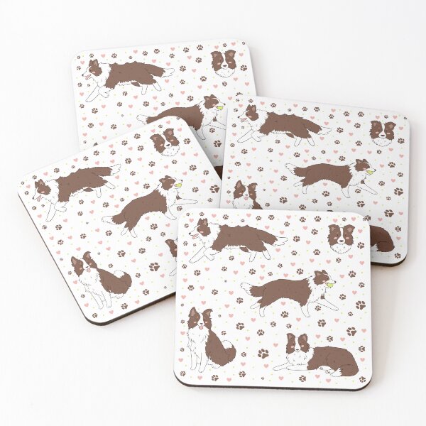 Item preview, Cute cartoon red border collie pack  designed and sold by Yaragold.