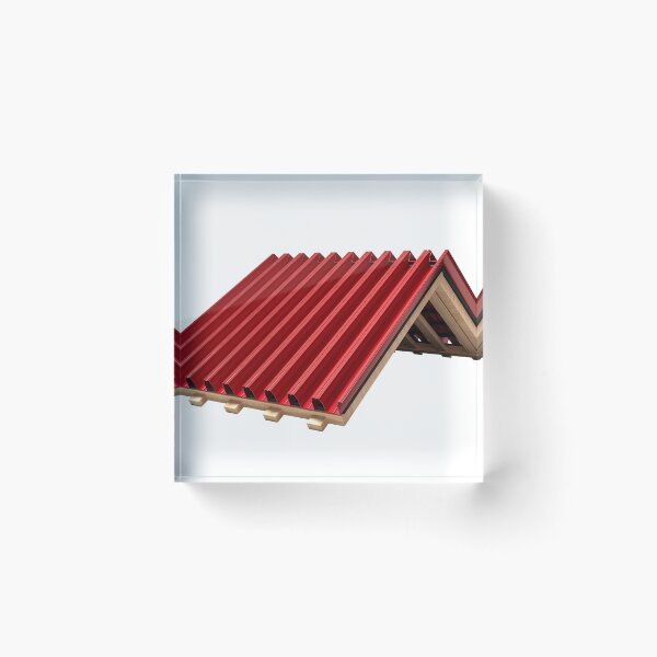 Item preview, Corrugated Red metal sheet Wooden construction frame designed and sold by Hammadalikhn.