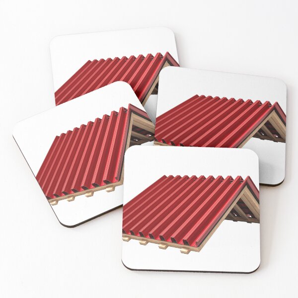 Item preview, Corrugated Red metal sheet Wooden construction frame designed and sold by Hammadalikhn.