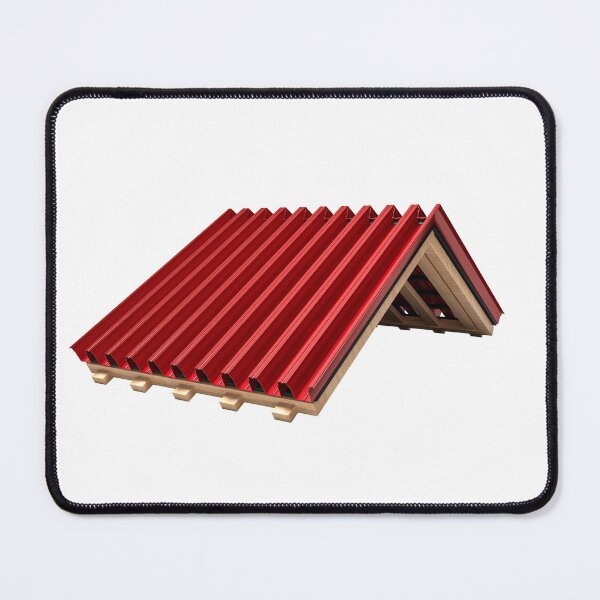 Item preview, Corrugated Red metal sheet Wooden construction frame designed and sold by Hammadalikhn.