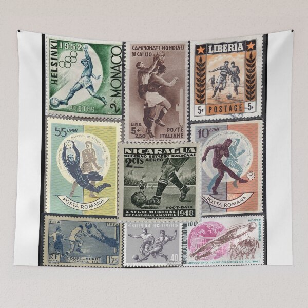 Item preview, Soccer Football Futbal Postage Stamp Design designed and sold by William Wright.