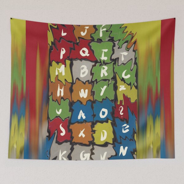 Item preview, Rainbow alphabet table designed and sold by AllGenDesigns.