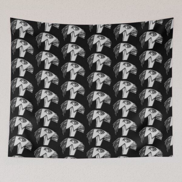 Item preview, Angry Alien Noir Portrait Drawing designed and sold by DFLC Prints.