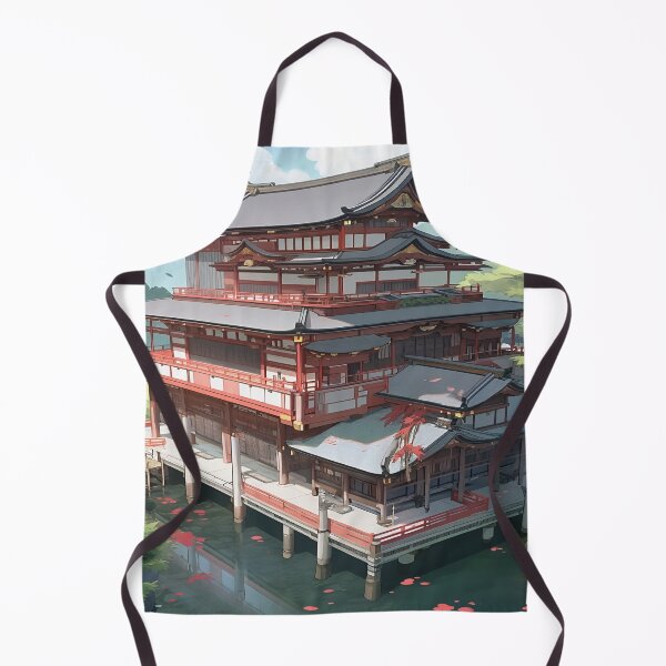 Item preview, Asian Style House on a Lake designed and sold by ArtbyAiGallery.