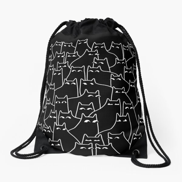 Item preview, Suspicious Cats (Minimal White Linework Version) designed and sold by littleclyde.
