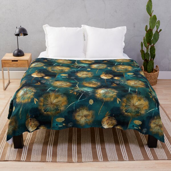 Item preview, Watercolor Dandelion Pattern Deep Water Colors designed and sold by Magnuna.