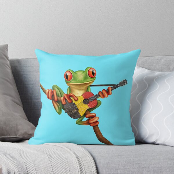 Item preview, Tree Frog Playing Belgian Guitar designed and sold by JeffBartels.