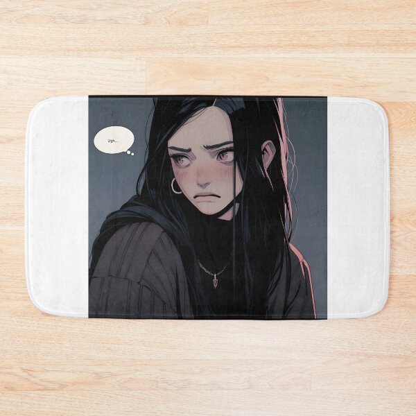 Item preview, Ugh Sticker Anime, Square designed and sold by ZEESDESIGN.