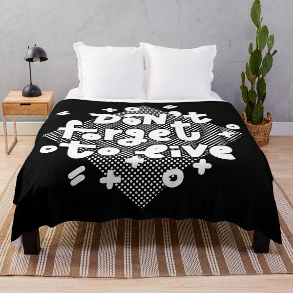 Item preview, Don't forget to live (white on dark) designed and sold by Natalia Mikhaleva.