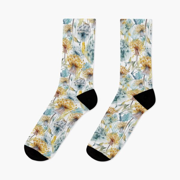 Item preview, Watercolor Dandelion Pattern Light Colors designed and sold by Magnuna.