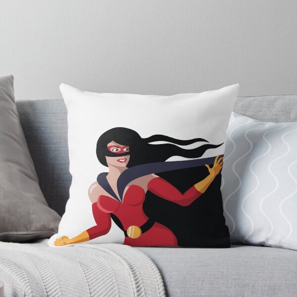 Item preview, Female super hero illustration. Strong woman in tights and a black cape. designed and sold by La Cartoonista.