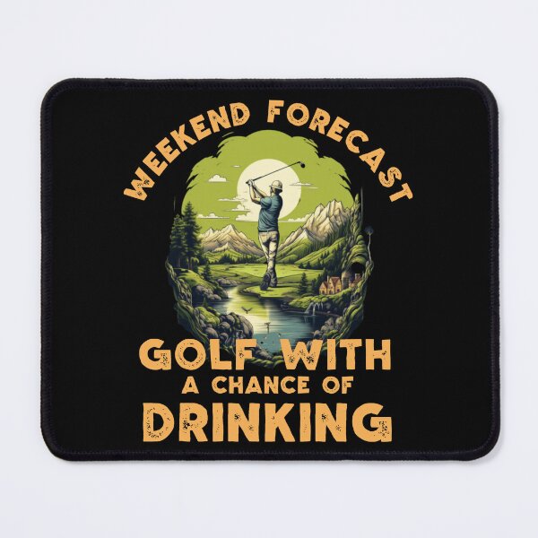 Item preview, Weekend Forecast Golf Tee - Funny Golfer & Drinking Humor designed and sold by delohill.