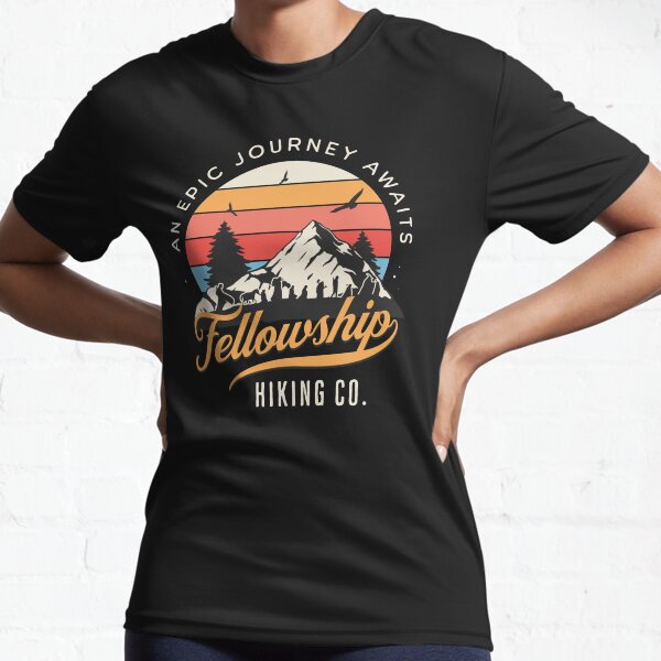 Item preview, Fellowship Hiking Co - An Epic Journey Awaits - Black - Fantasy designed and sold by Fenay Designs.