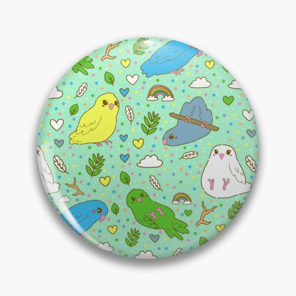 Item preview, Lineolated Parakeet Pattern designed and sold by casserolestan.