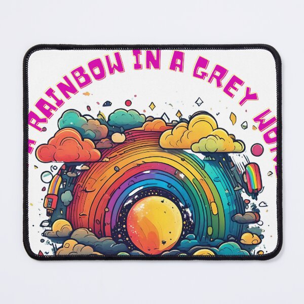Item preview, rainbow lgbt vibes gray world designed and sold by diego armando moreno perez.