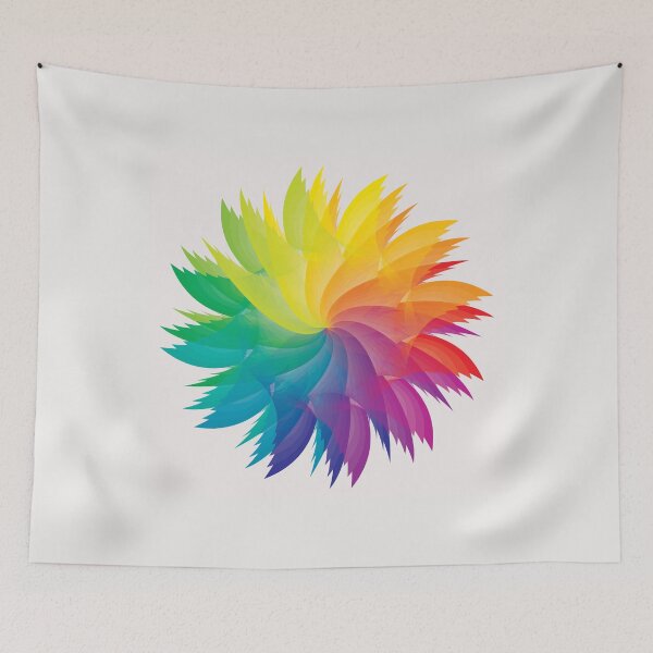 Item preview, Mandala Rainbow Colors Flowers Energy Harmony Vibrant Vortex Center designed and sold by WinfinityDesigns.